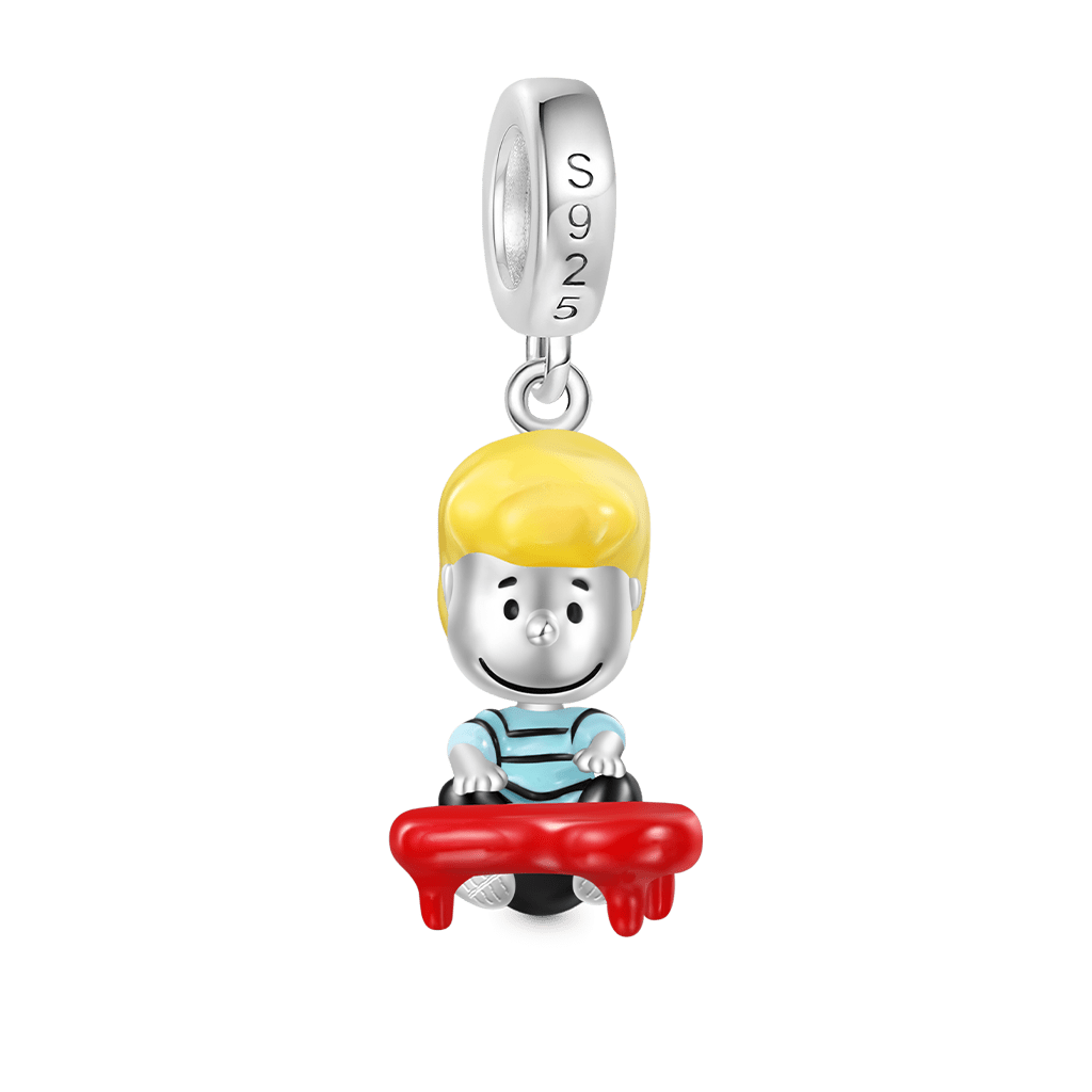 Gnoce Peanuts Schroeder Piano Pendant Dangle Charm_3