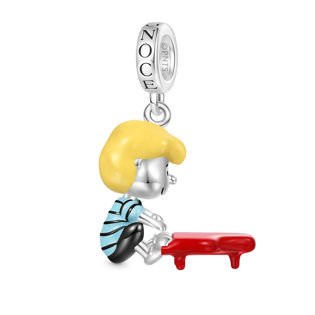 Gnoce Peanuts Schroeder Piano Pendant Dangle Charm_1