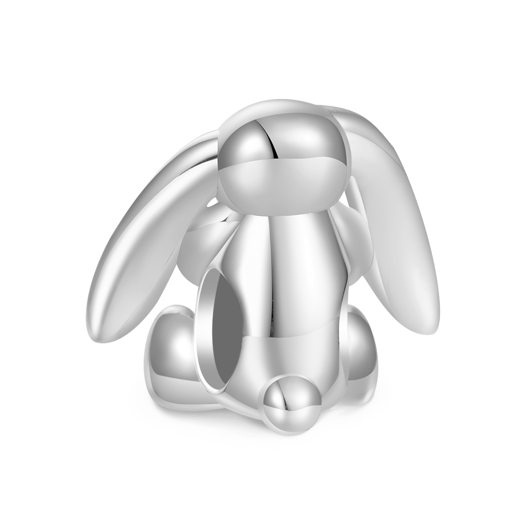 Gnoce Long-eared Rabbit Holding Gift Charm_2
