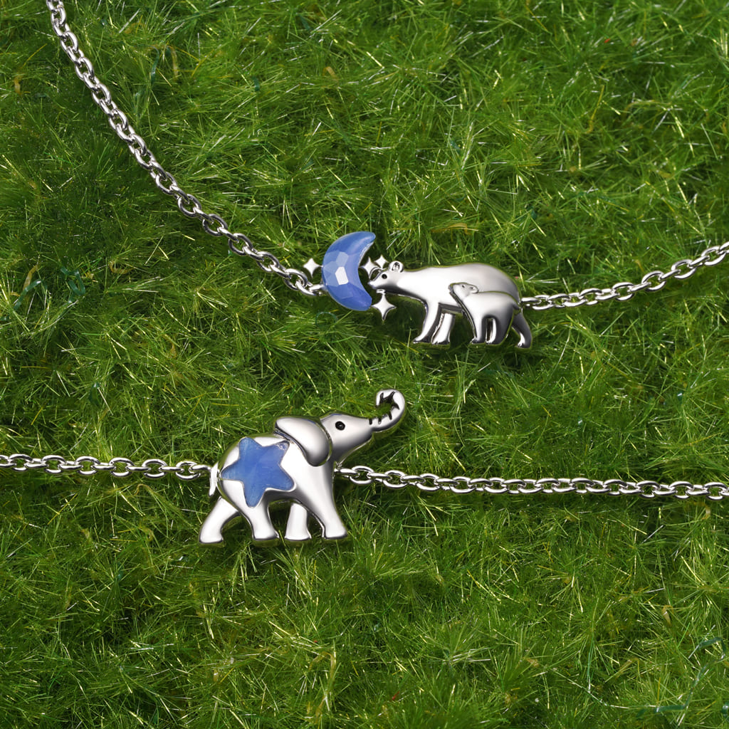 Gnoce Polar Bear Parent-Child Color-changing Moon Bracelet_3