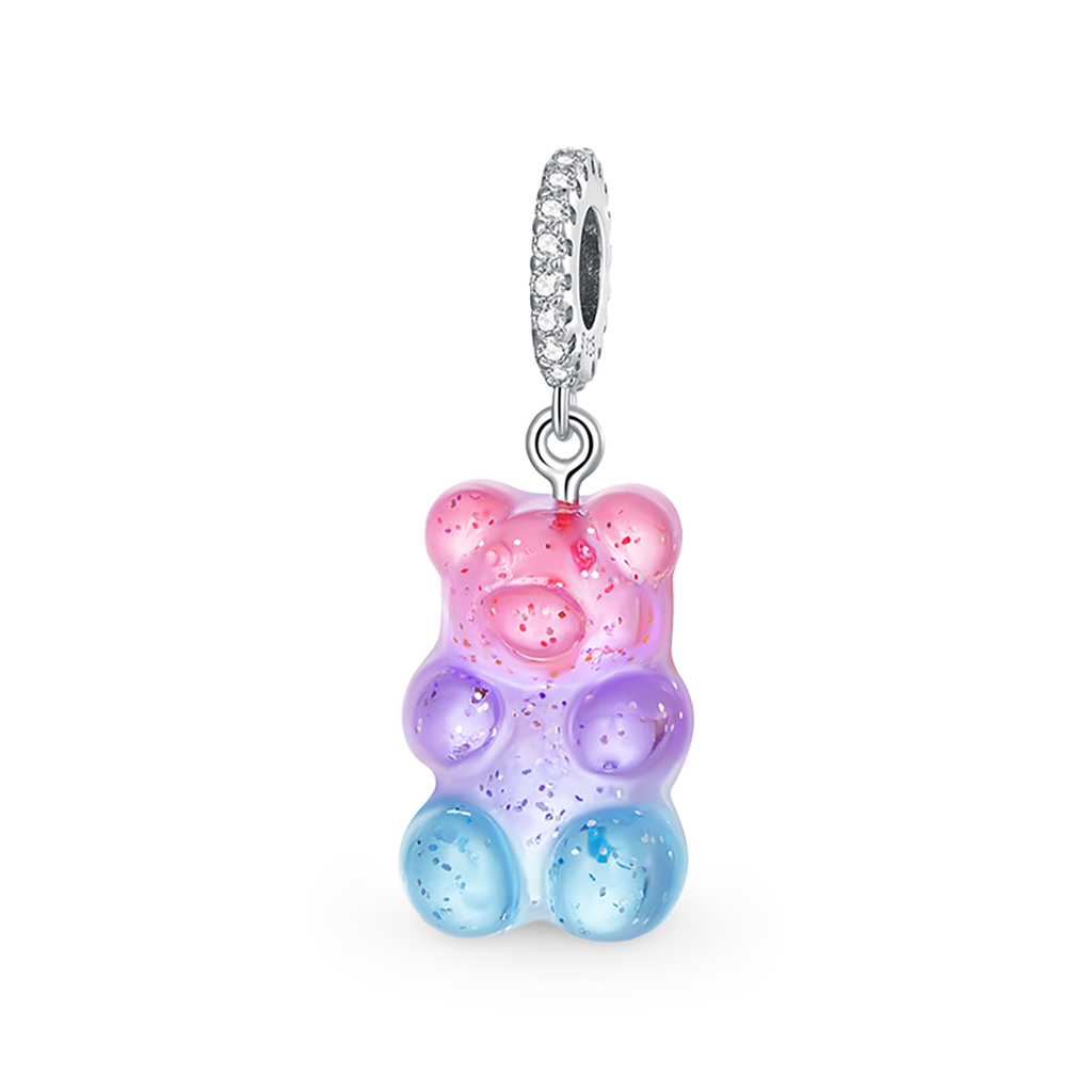 Gnoce Gummy Bear CZ Pave Pendant Dangle Charm_1
