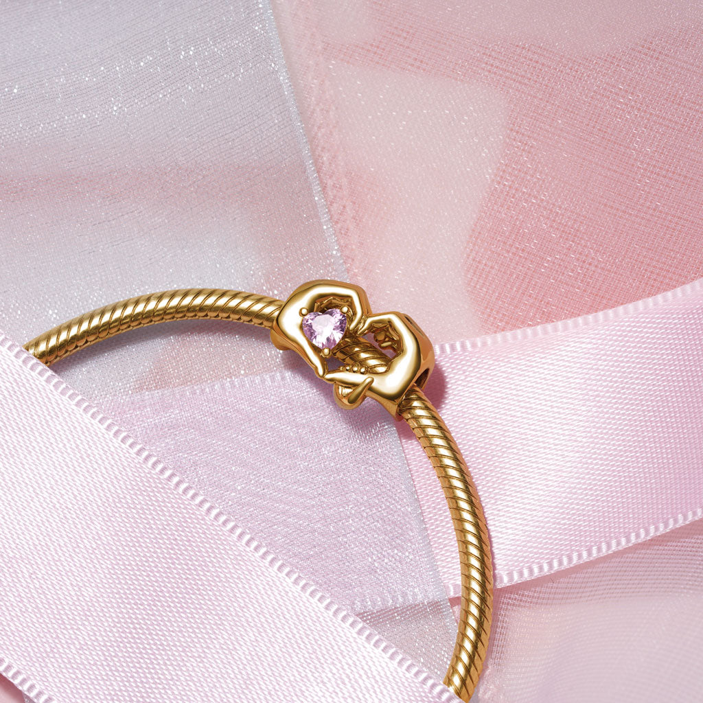 Gnoce 18k Gold Plated Family Love Gift Charm_2