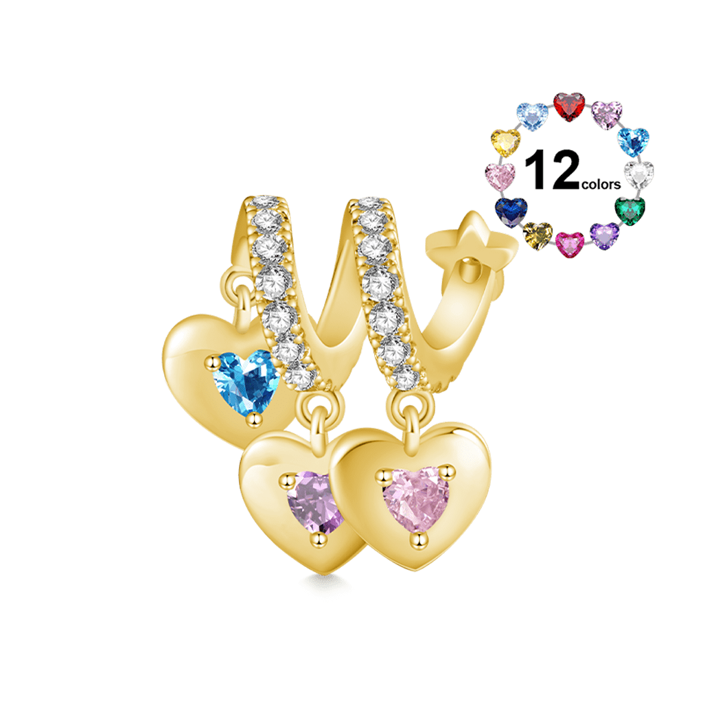 Gnoce Three Hearts Family Charm_1