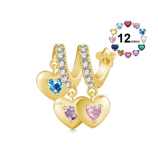 Gnoce Three Hearts Family Charm_1
