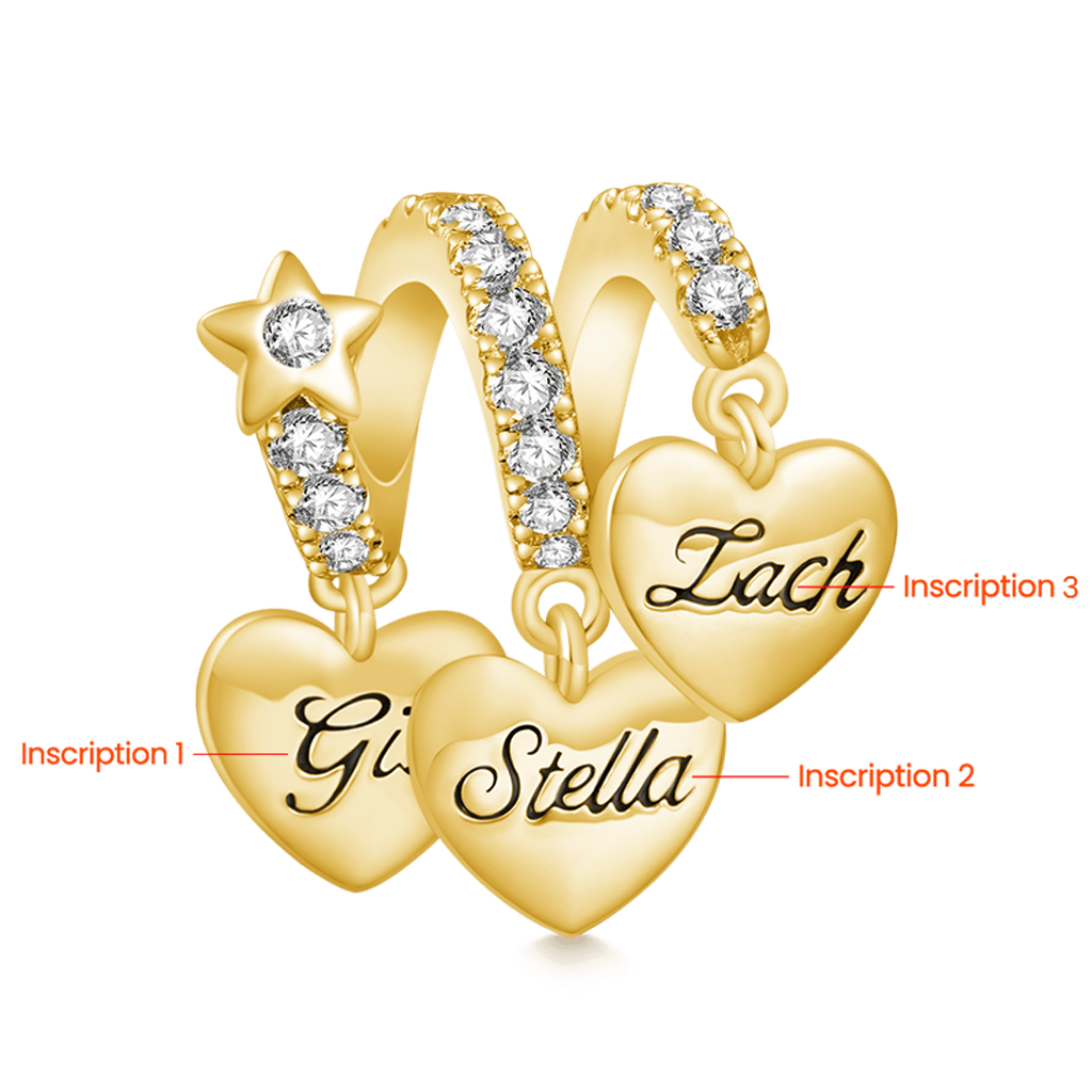 Gnoce Three Hearts Family Charm_3