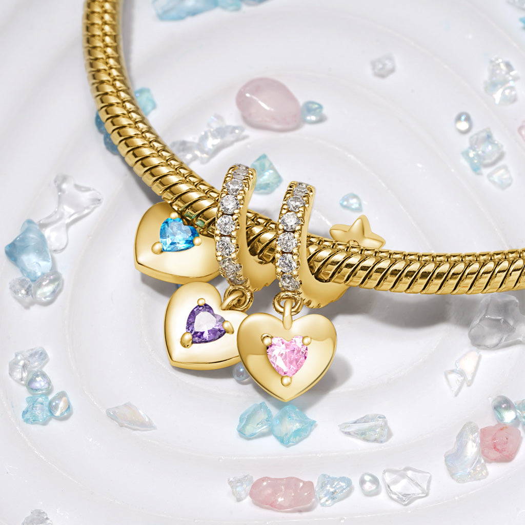 Gnoce Three Hearts Family Charm_4