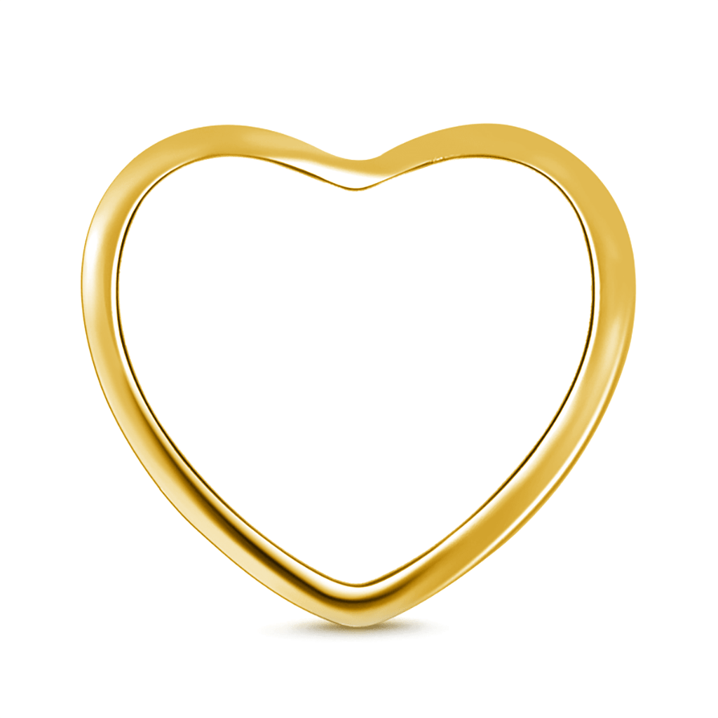 Gnoce 18k Gold Plated "Always in My Heart "Heart Engravable Photo Charm_3