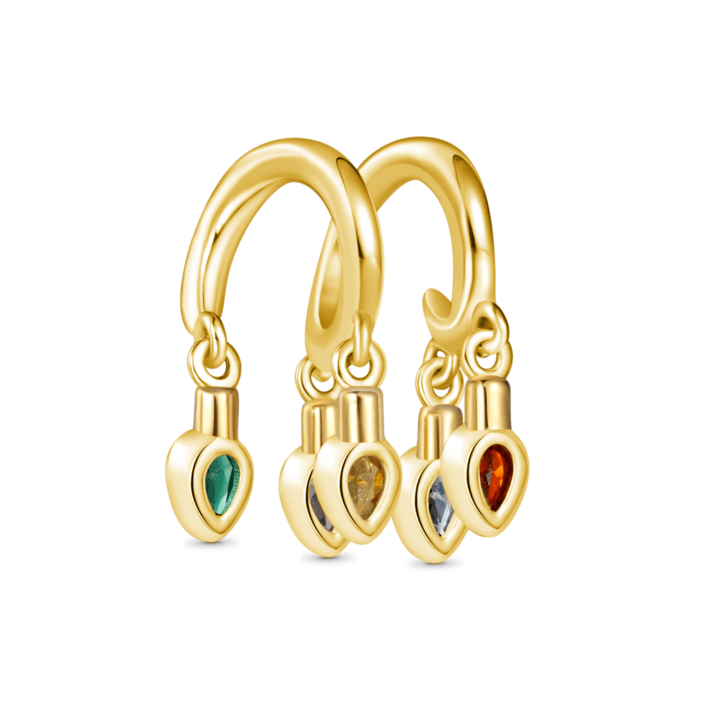 Gnoce Christmas Candle Birthstone Lights Charm_3