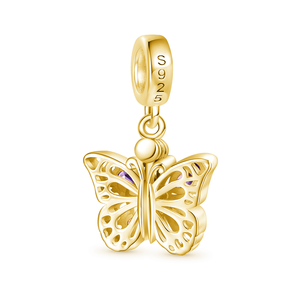 Gnoce Openable Purple Butterfly Charm_2