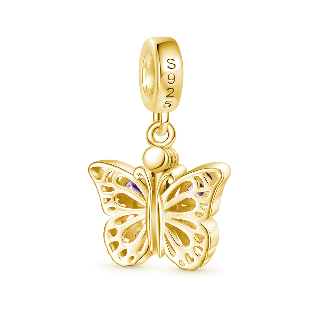 Gnoce Openable Purple Butterfly Charm_2
