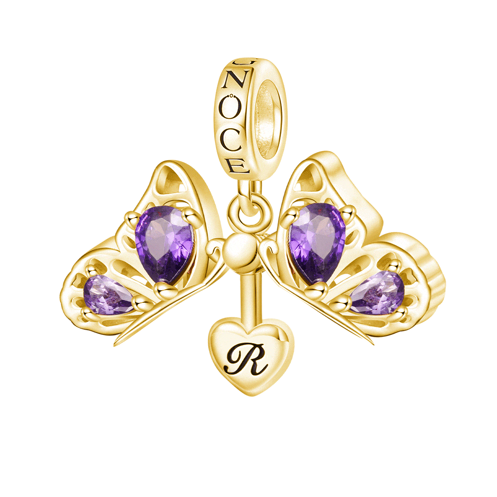 Gnoce Openable Purple Butterfly Charm_1