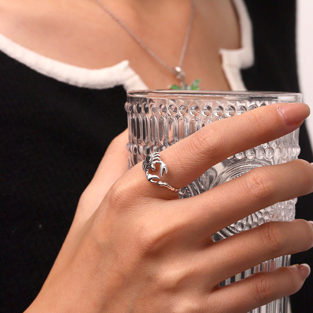 Gnoce Vintage Scorpion Open Ring_4