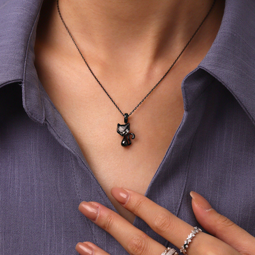 Gnoce Mystic Crystal Black Cat Charm_5
