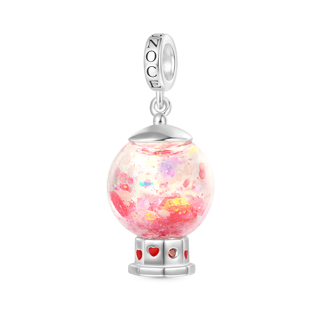 Gnoce Love Candy Machine Charm Platinum-plated Silver Blend_2