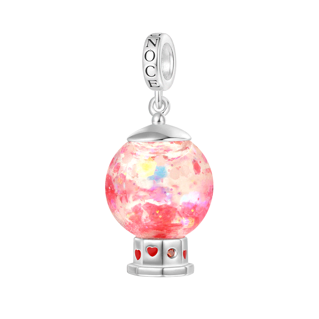 Gnoce Love Candy Machine Charm Platinum-plated Silver Blend_1
