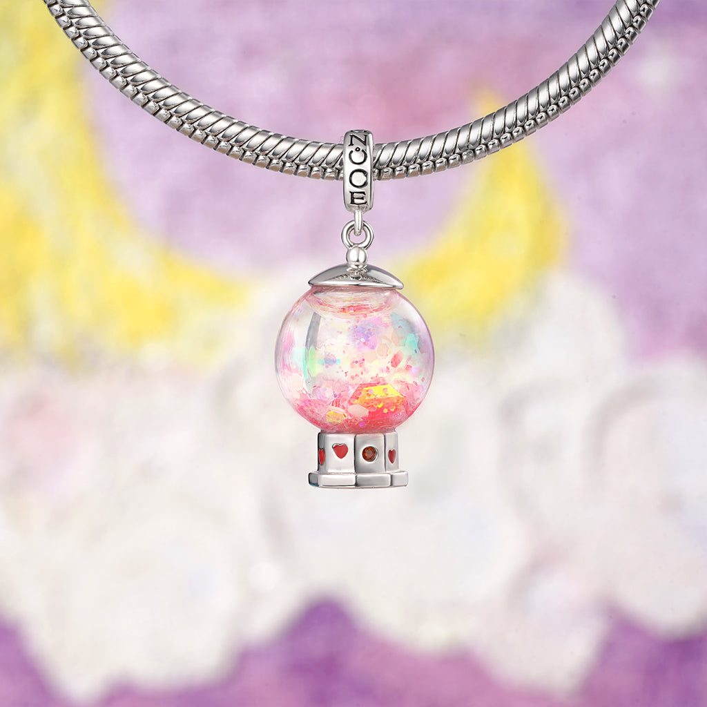 Gnoce Love Candy Machine Charm Platinum-plated Silver Blend_3
