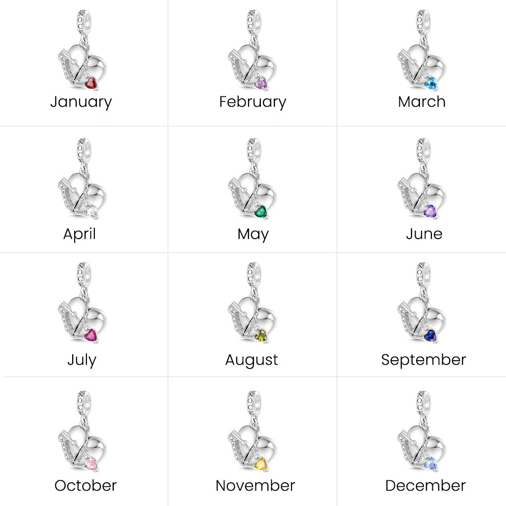 Gnoce One Arrow Pierces Charm Platinum-plated Silver Blend_4