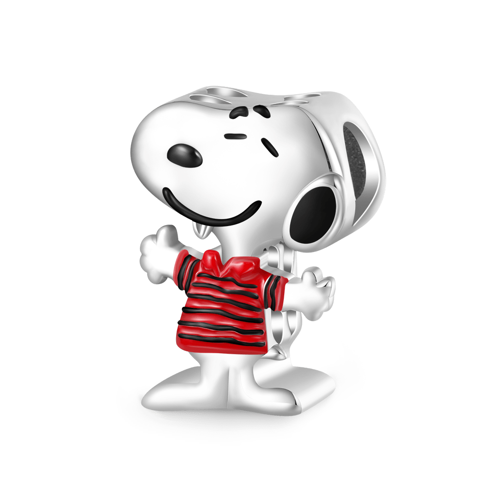 Gnoce Peanuts Snoopy Striped Short-sleeve Charm_1