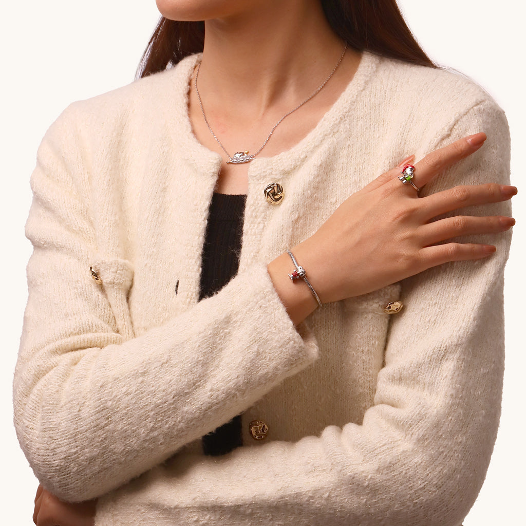 Gnoce Peanuts Snoopy Striped Short-sleeve Charm_4