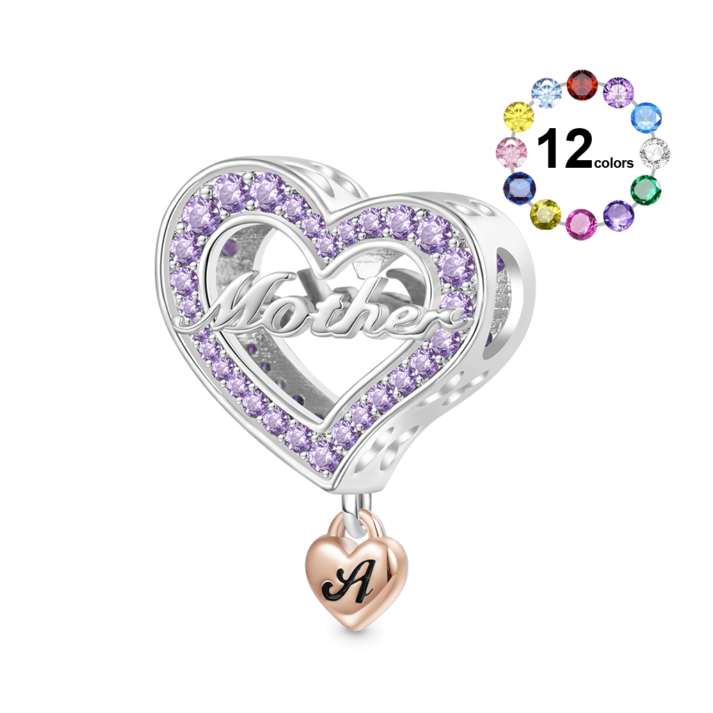 Gnoce Family Members Mother Charm Platinum-plated Silver Blend_1