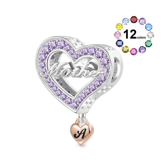 Gnoce Family Members Mother Charm Platinum-plated Silver Blend_1