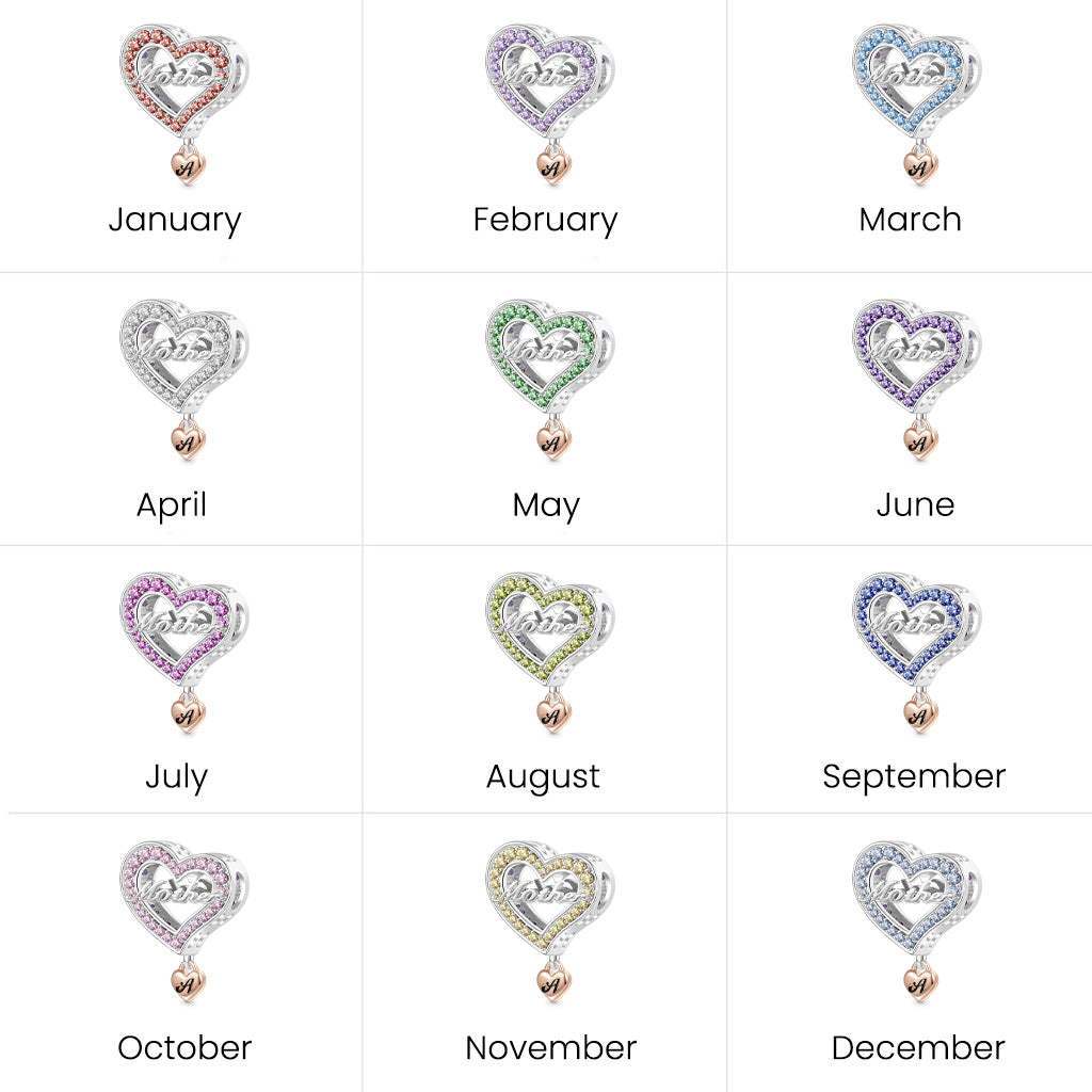 Gnoce Family Members Mother Charm Platinum-plated Silver Blend_4