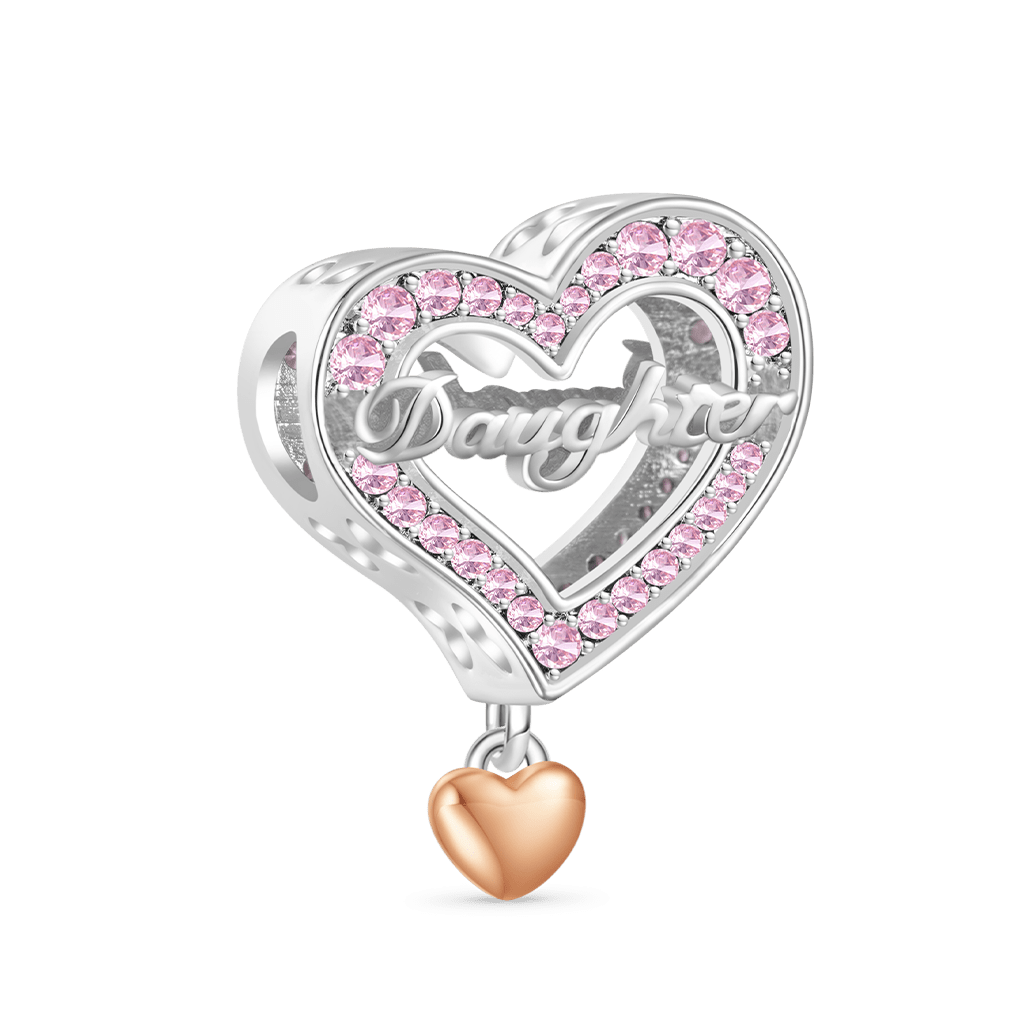 Gnoce Family Members Daughter Charm Platinum-plated Silver Blend_3