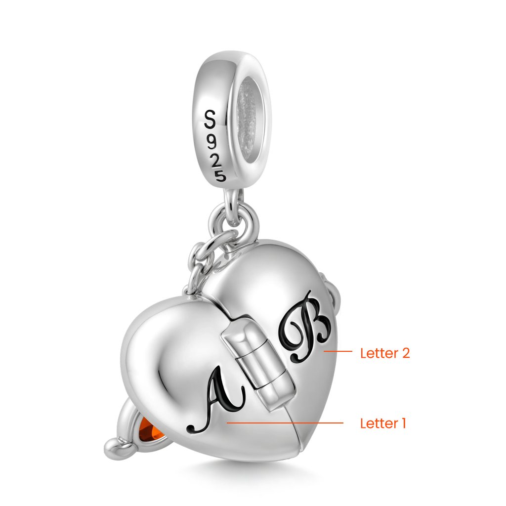 Gnoce One Arrow Pierces Charm Platinum-plated Silver Blend_2