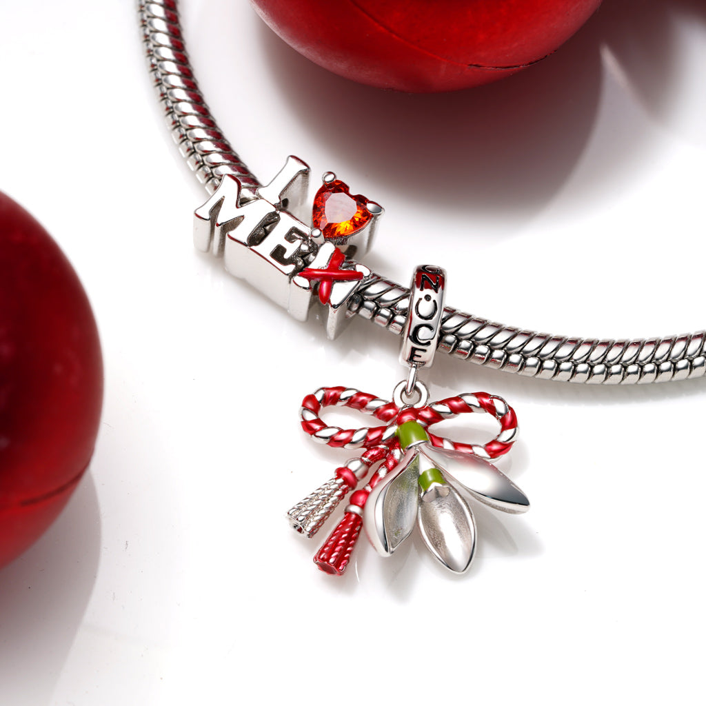 Gnoce I Love ME Birthstone Charm Platinum-plated Silver Blend_4