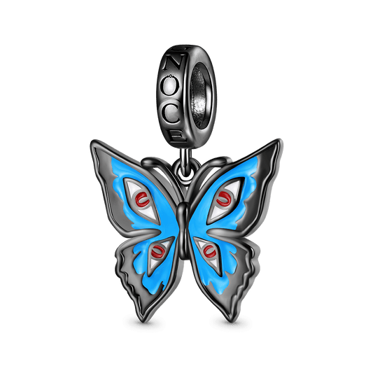 Gnoce Little Goody Two Shoes Blue Walpurga Butterfly Charm_1