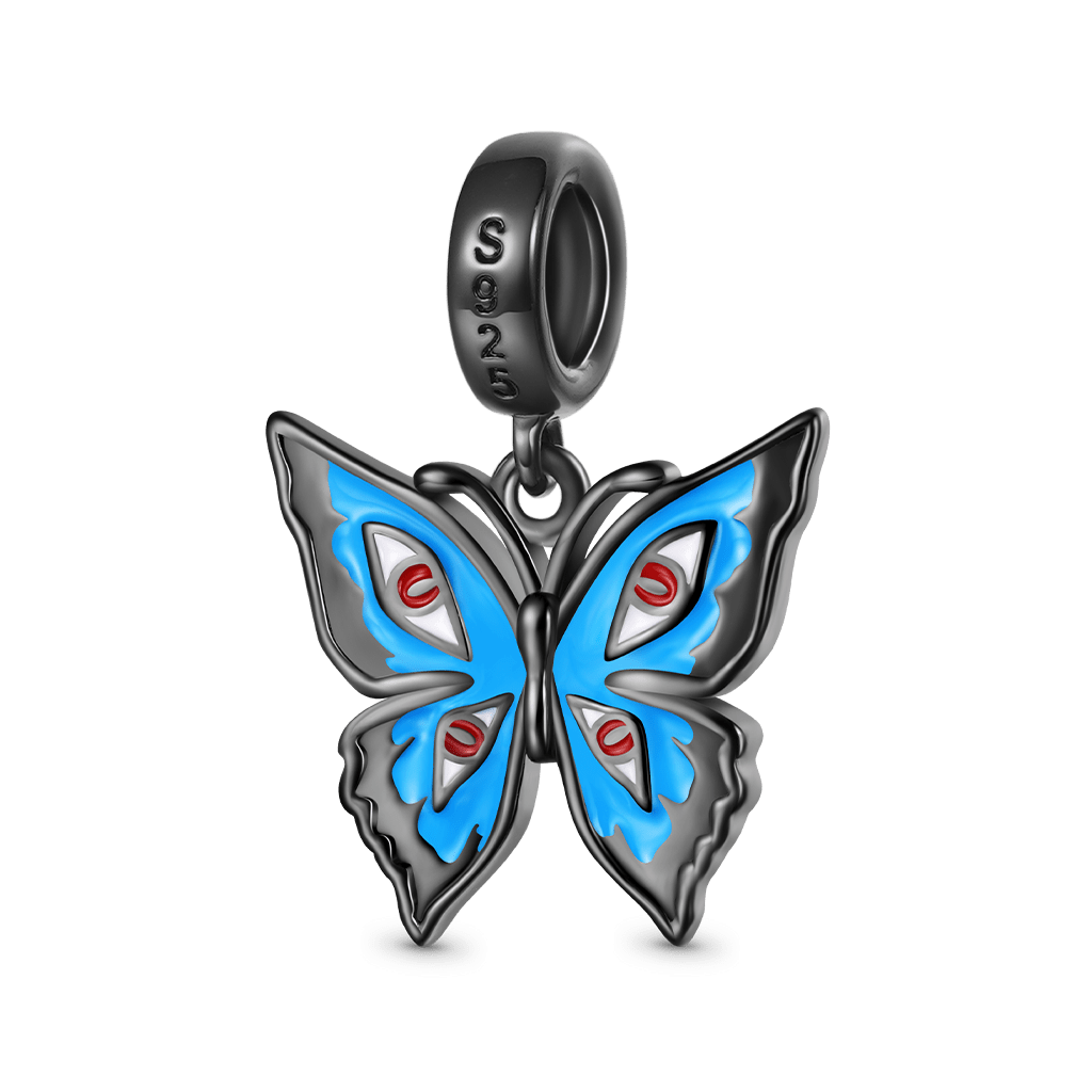 Gnoce Little Goody Two Shoes Blue Walpurga Butterfly Charm_2