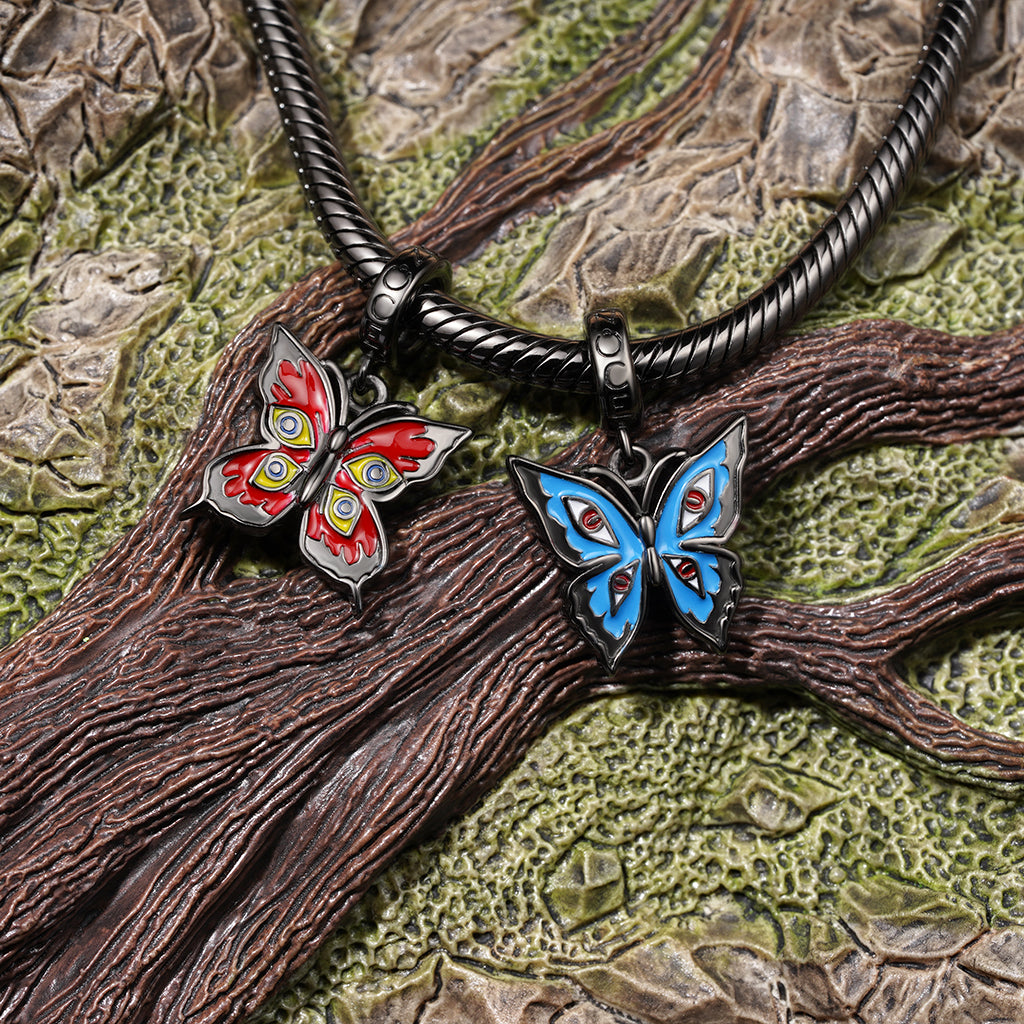 Gnoce Little Goody Two Shoes Blue Walpurga Butterfly Charm_3