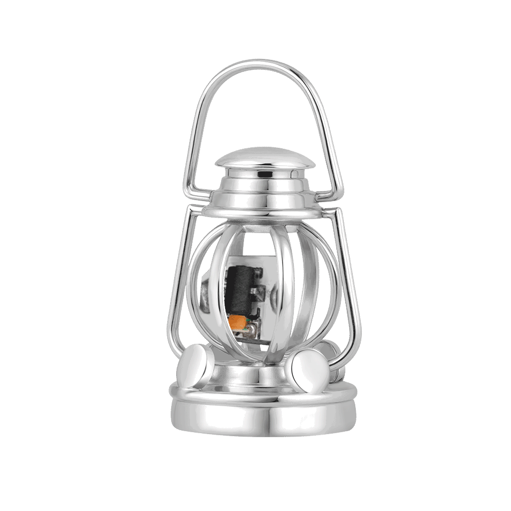 Gnoce Wireless LED Glow Lantern Charm Platinum-plated Silver Blend_1