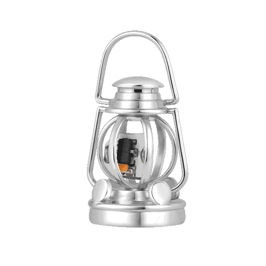 Gnoce Wireless LED Glow Lantern Charm Platinum-plated Silver Blend_1