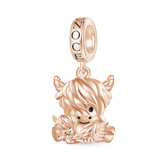 Gnoce Highland Cow Mother Child Charm_1