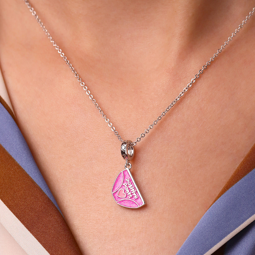 Gnoce Sassy Positive Pants Engravable Pendant Dangle Charm_5