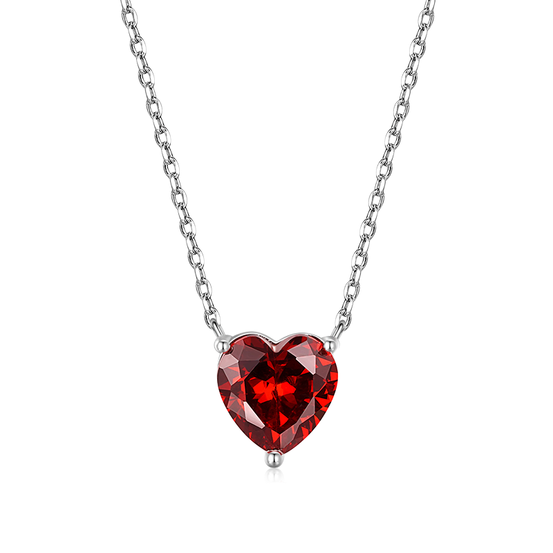 Gnoce Birthstone Heart Necklace_1