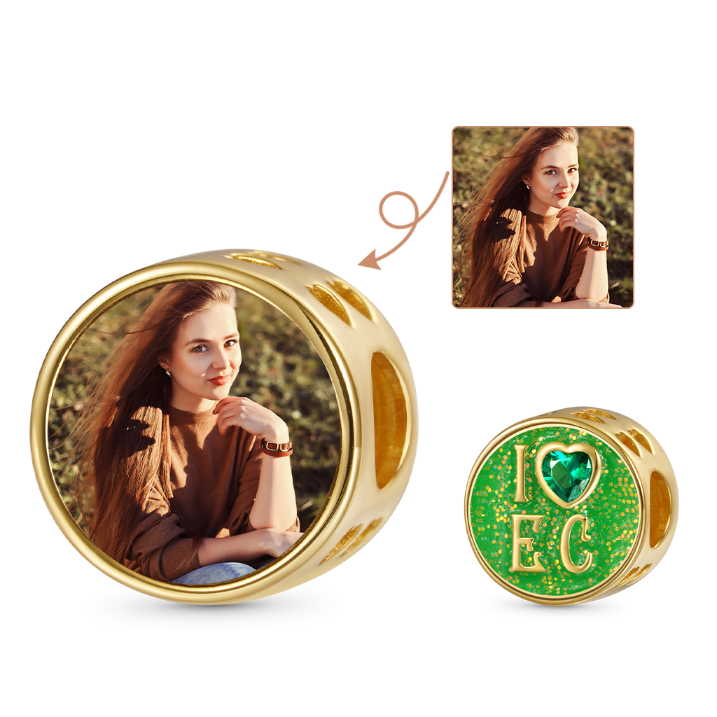 Gnoce Wicked I Love Emerald City Personalized Photo Charm_1