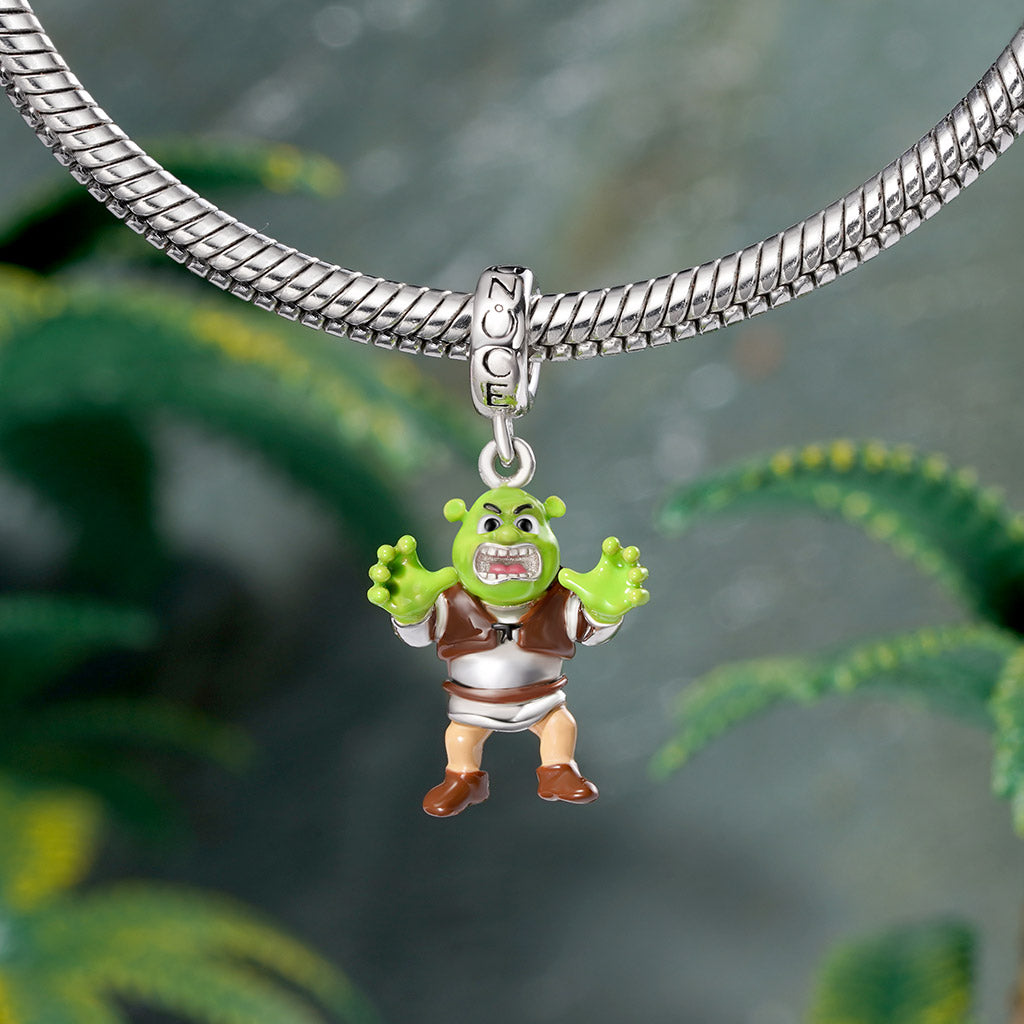 Gnoce Green-skinned Shrek Pendant Dangle Charm_3