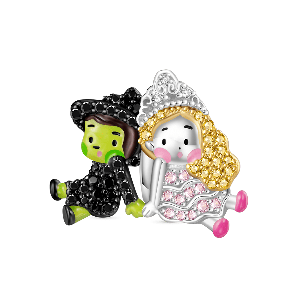 Gnoce Wicked Elphaba & Glinda Pave Diamond Charm_1