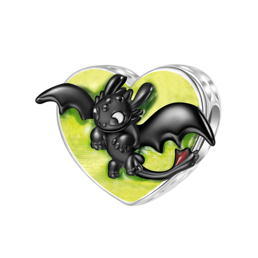 Gnoce Toothless Heart Birthstone Glow-in-the-Dark Charm_1