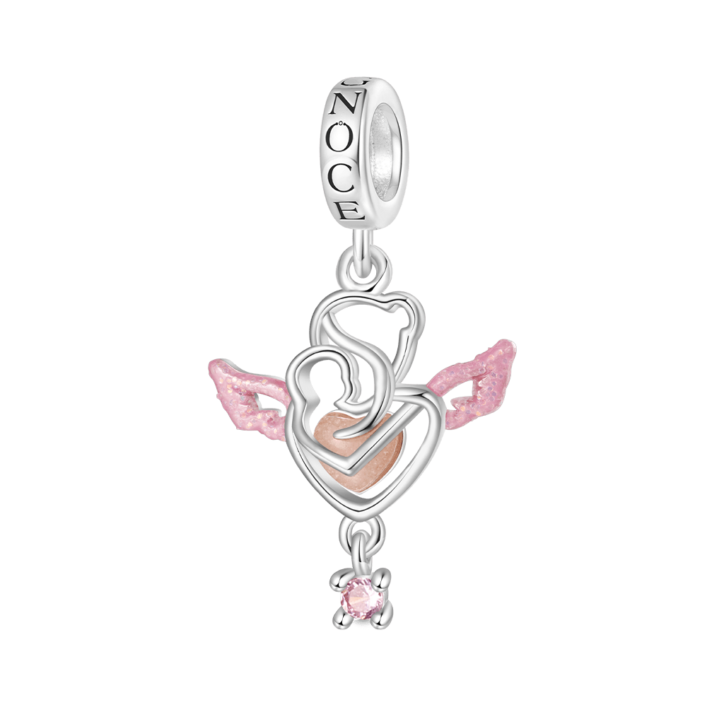 Gnoce Angel Glow-in-the-Dark Charm Platinum-plated Silver Blend_3