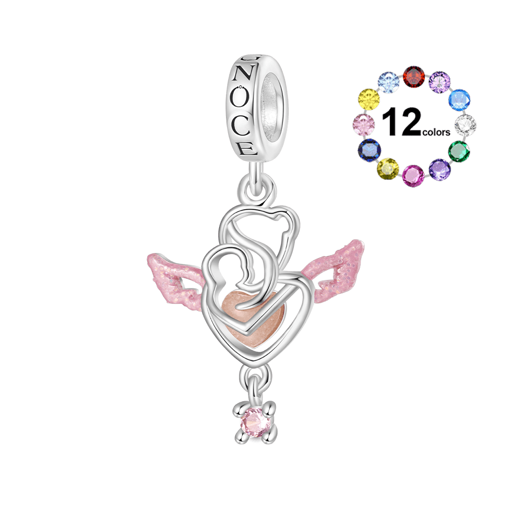 Gnoce Angel Glow-in-the-Dark Charm Platinum-plated Silver Blend_2