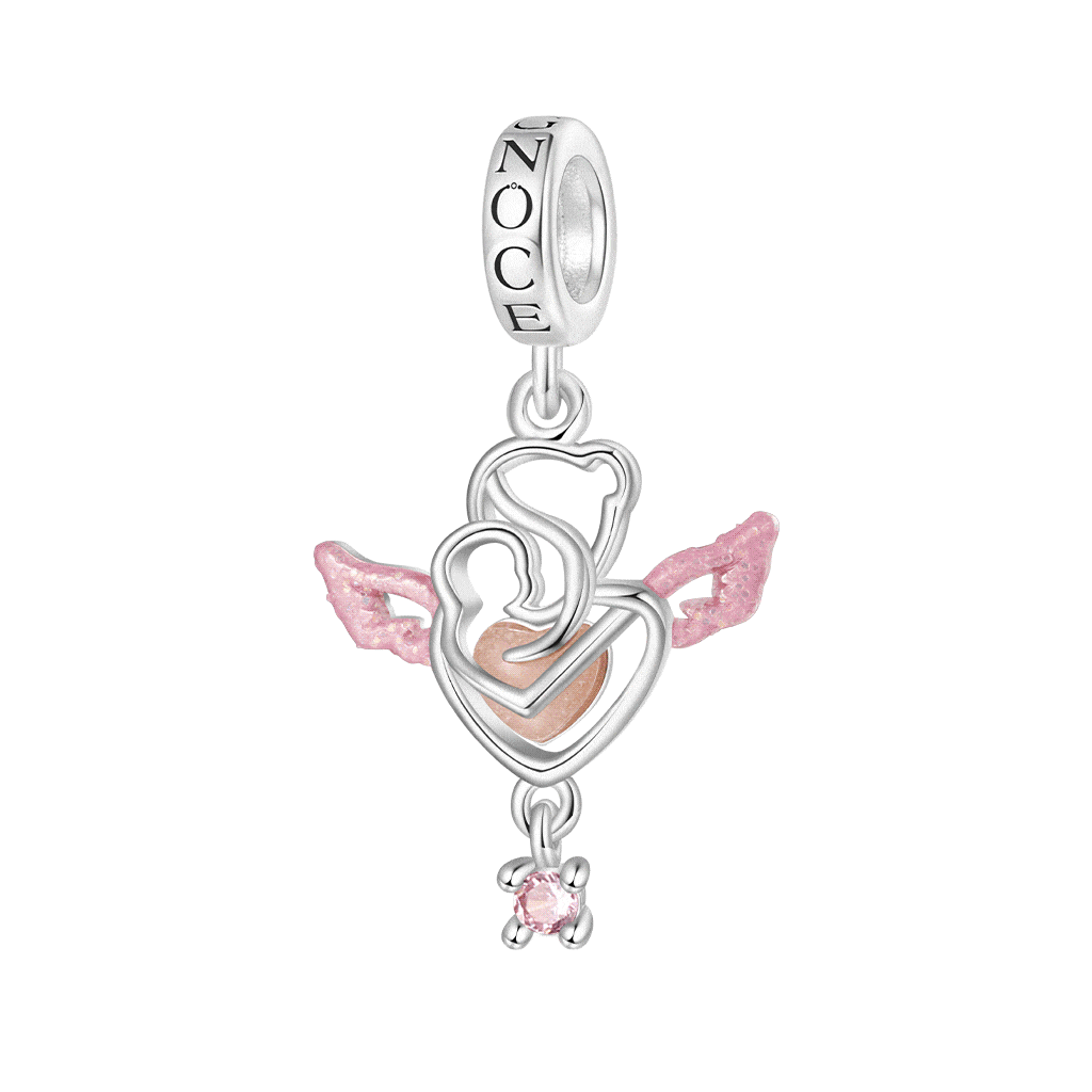 Gnoce Angel Glow-in-the-Dark Charm Platinum-plated Silver Blend_1