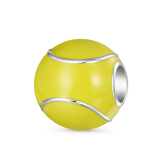 Gnoce Green Tennis Ball Sports Charm Platinum-plated Silver Blend_1