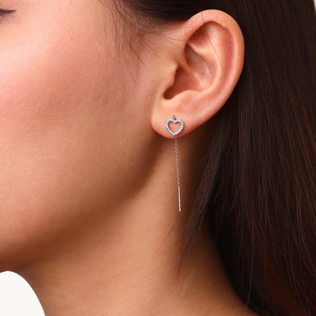 Gnoce Personalized Open Heart Threaders Earrings_5