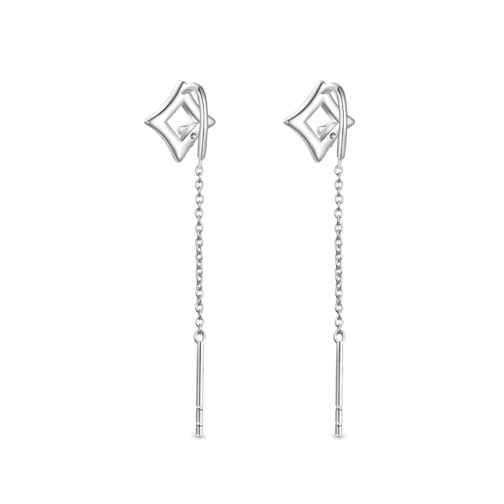 Gnoce Star Birthstone Ear Threaders Earrings_3