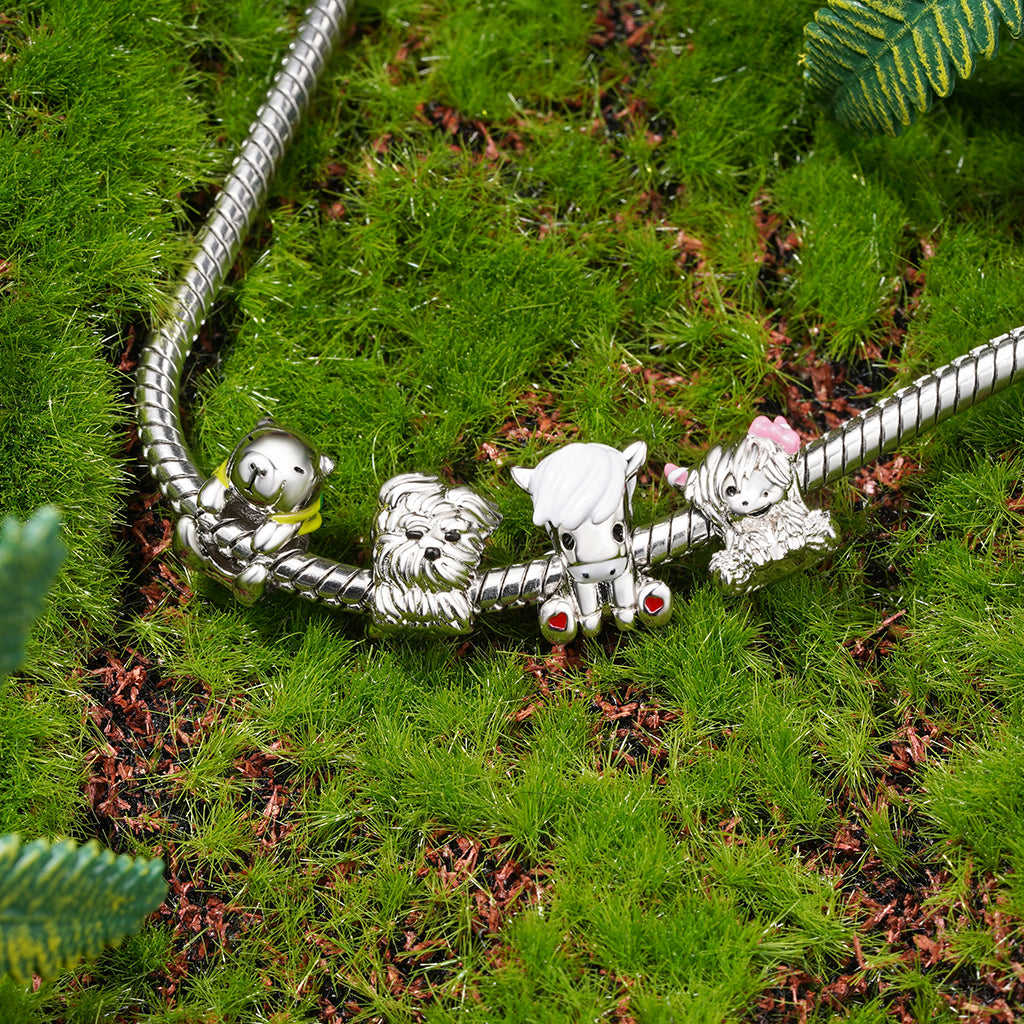 Gnoce Pink Bow Highland Cow Charm_3