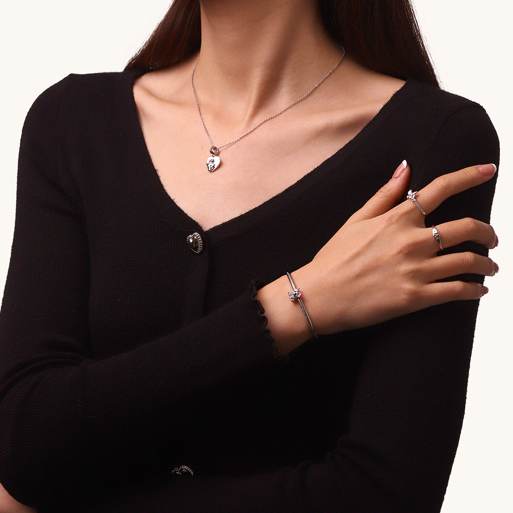 Gnoce Pink Bow Highland Cow Charm_4