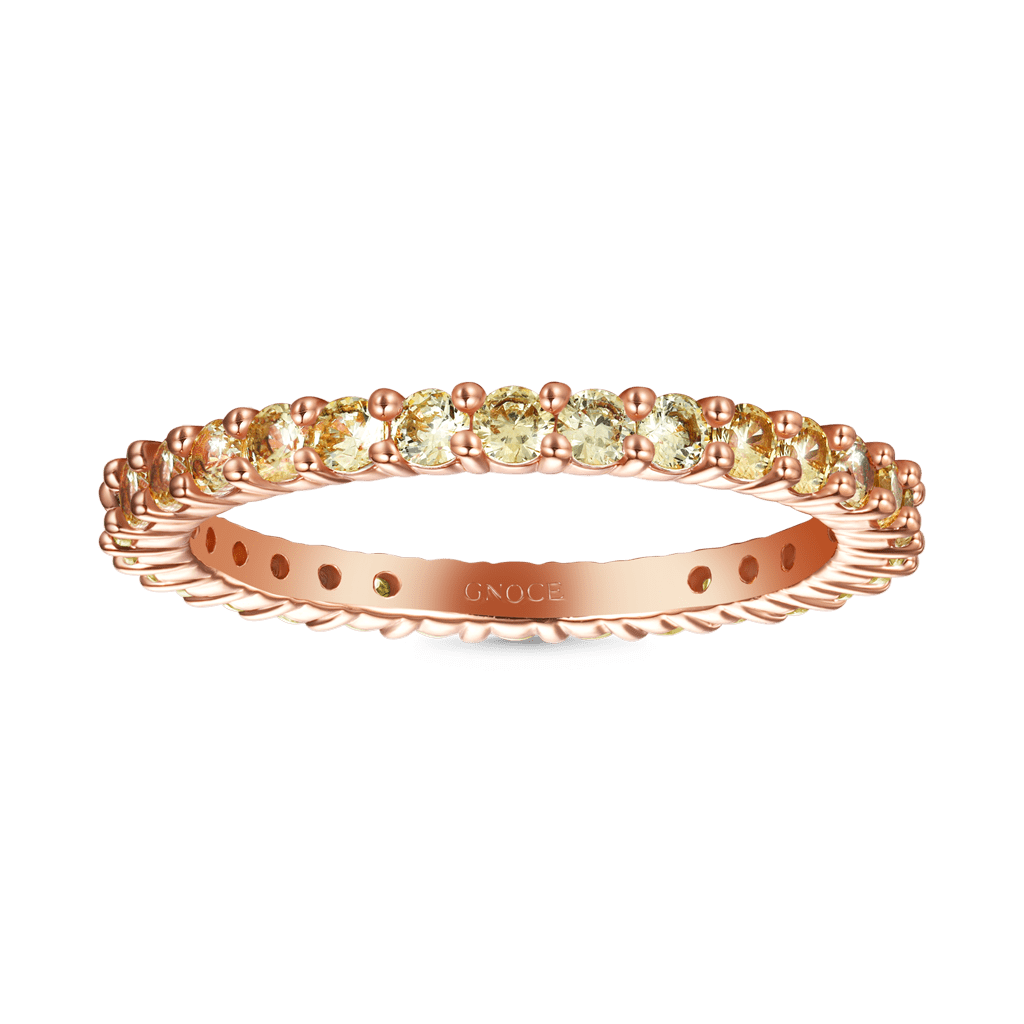 Gnoce Citrine Round-cut Statement Ring_1
